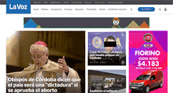 Desktop Screenshot of lavoz.com.ar