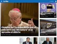 Tablet Screenshot of lavoz.com.ar